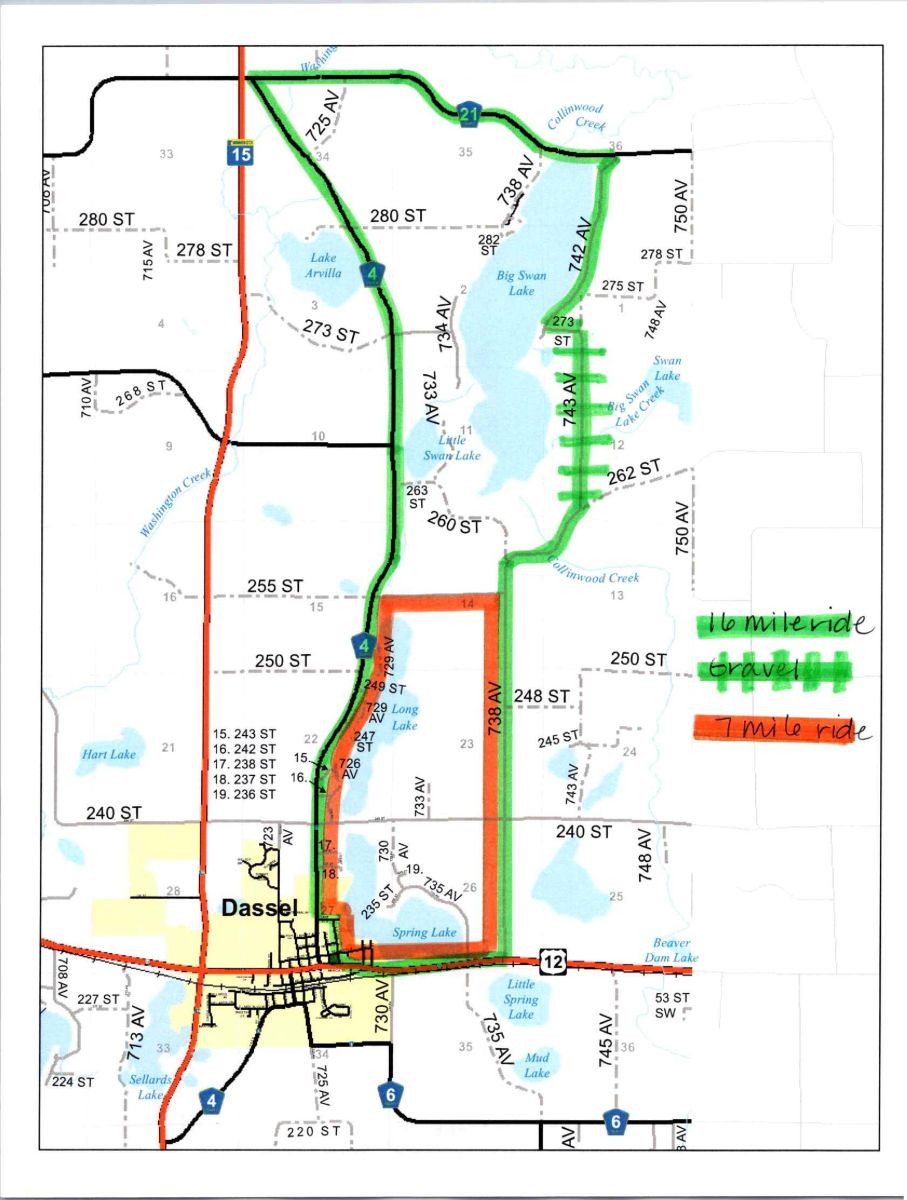 Red Rooster Bike Ride Map 2026