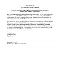 Board of Appeal Equalization Hearing