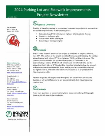 Parking Lot & Sidewalk Project